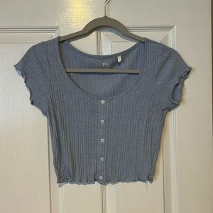 Cute baby blue crop top